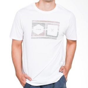 NWT HURLEY MENS SIGHTS T-SHIRT Size XXL in White